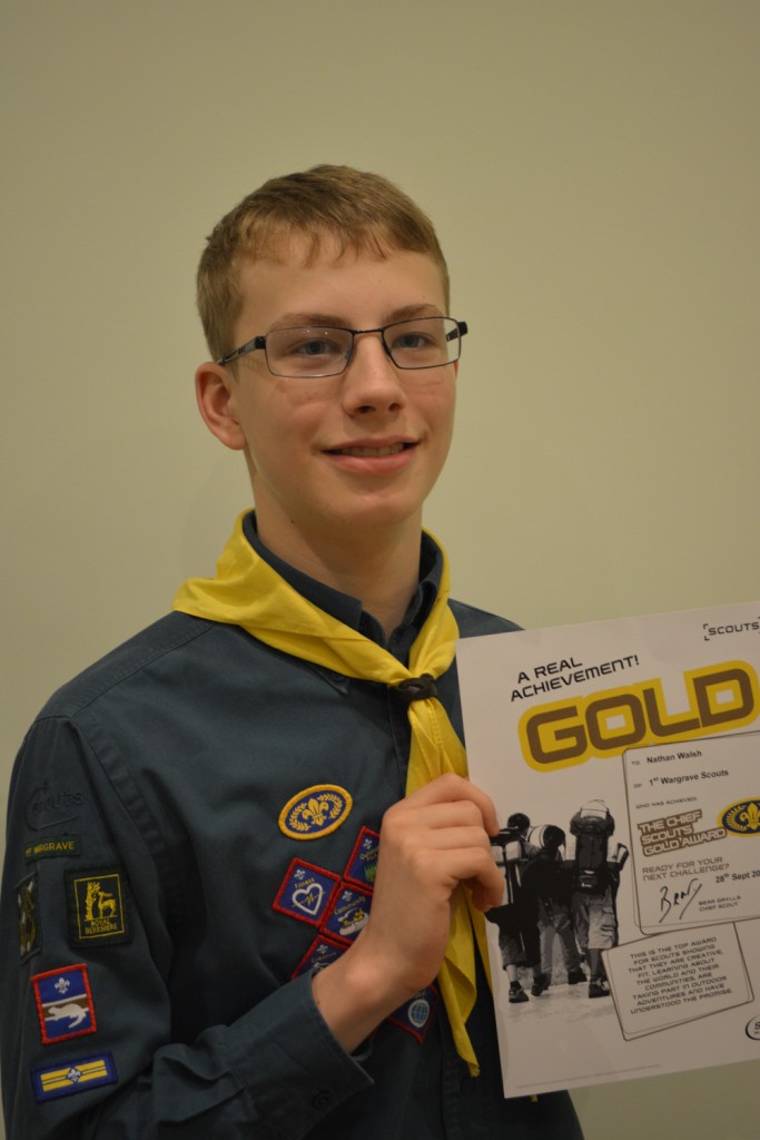 Wargrave Scout Achieves Top Award-Nathan Walsh