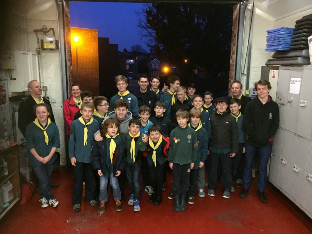 Scouts - Wargrave Fire Station 2016
